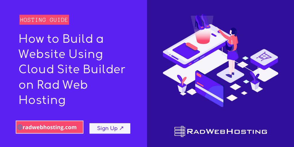 How to build a website using cloud site builder on rad web hosting